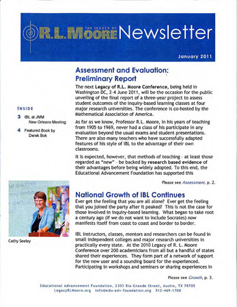PDF newsletter January 2011